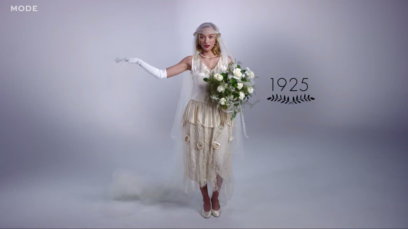 Як змінювалась весільна мода протягом 100 років